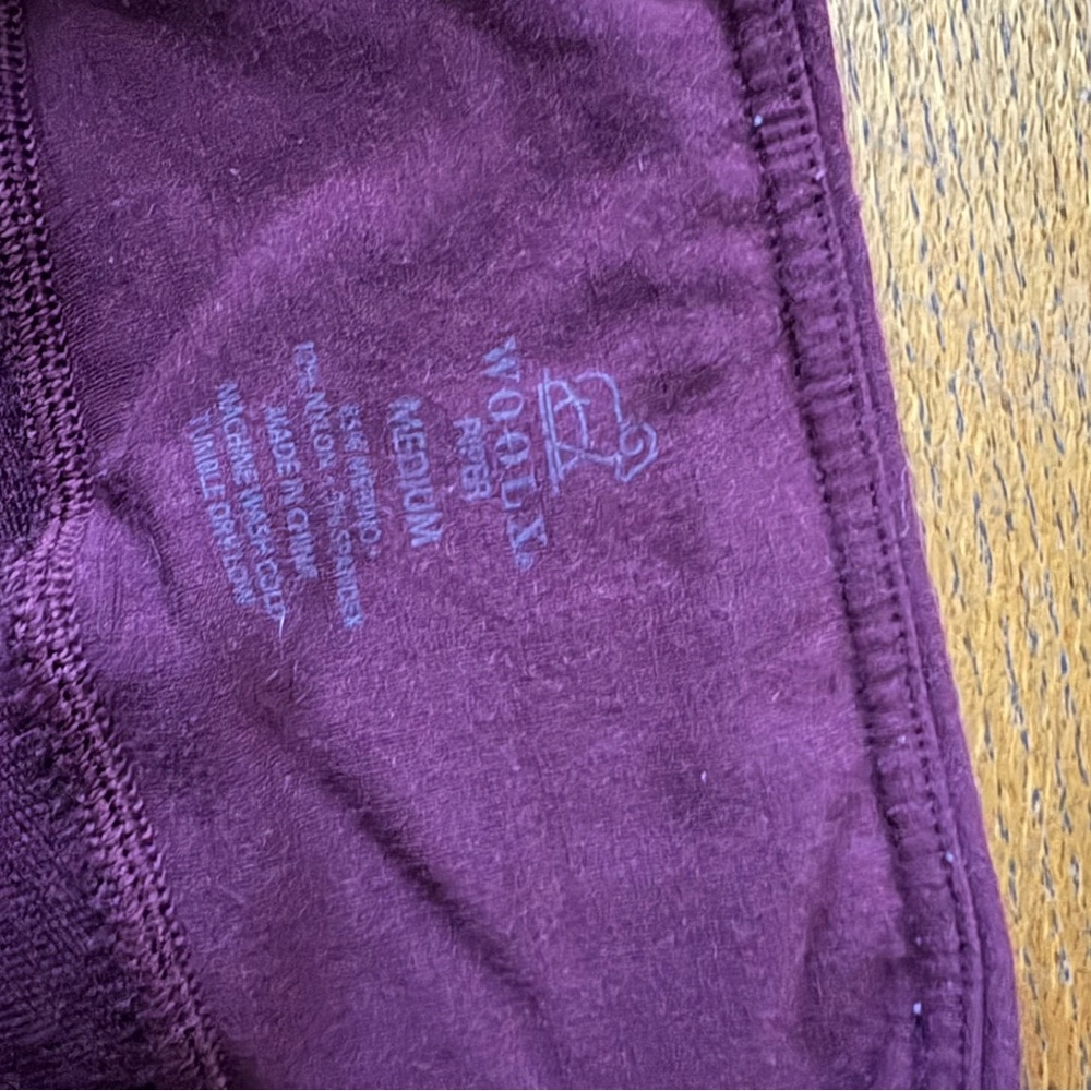 Woolx Piper tights M Garnet - Picture 2 of 5